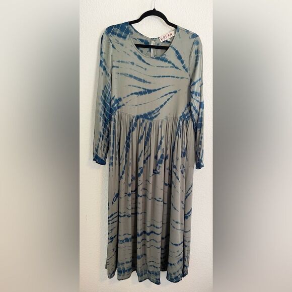 Anthropologie Dolan Eliska Tie Dye Midi Dress bohemian XS - Picture 3 of 7
